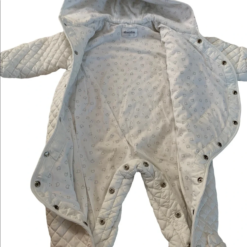 Absorba Quilted One Piece Bunting Suit Size 75